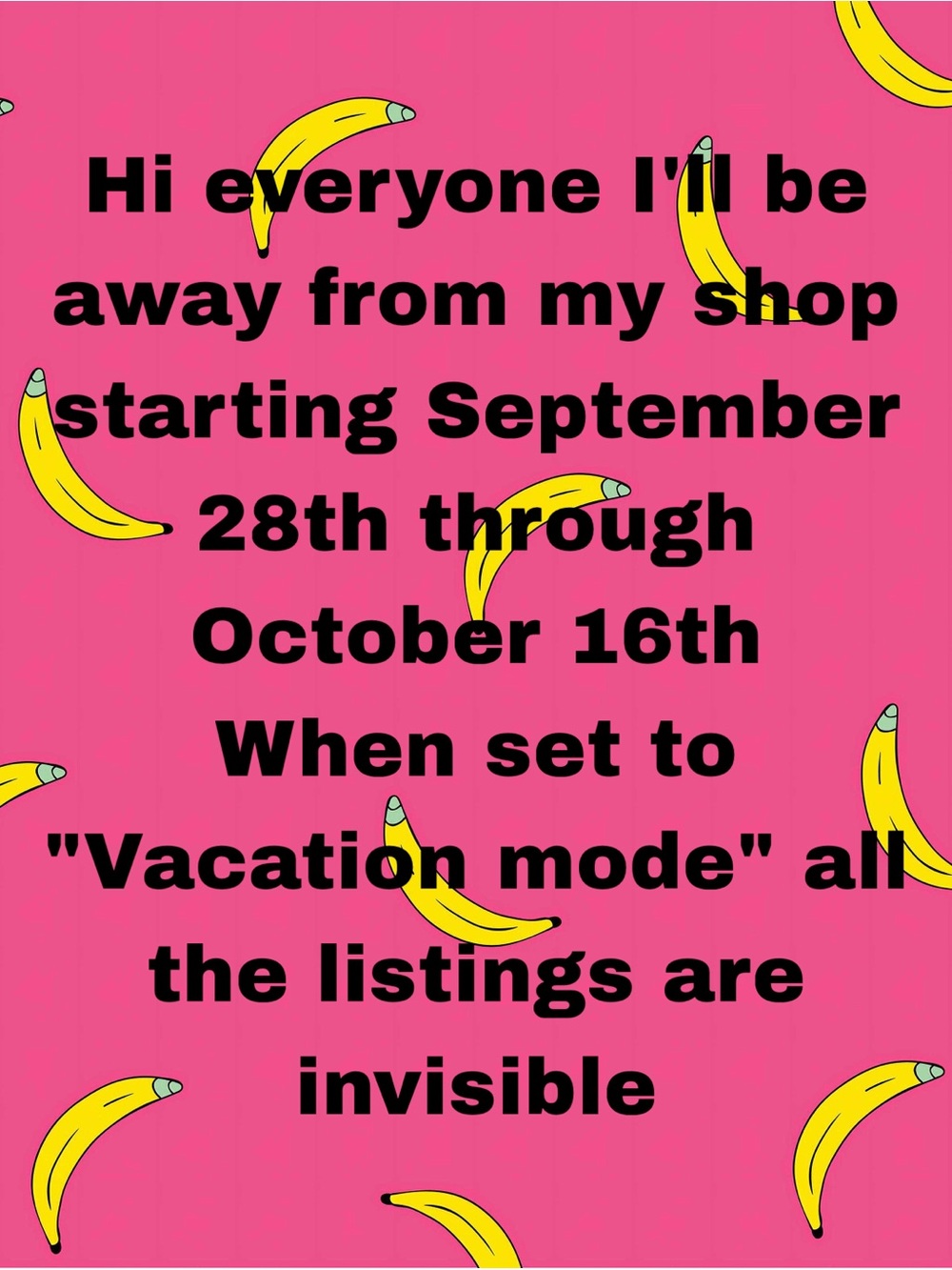 Pink Banana Graphic Poster
